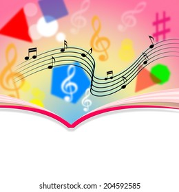 Notes Copyspace Indicating Sheet Music And Track