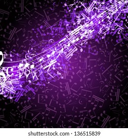 Notes musical background