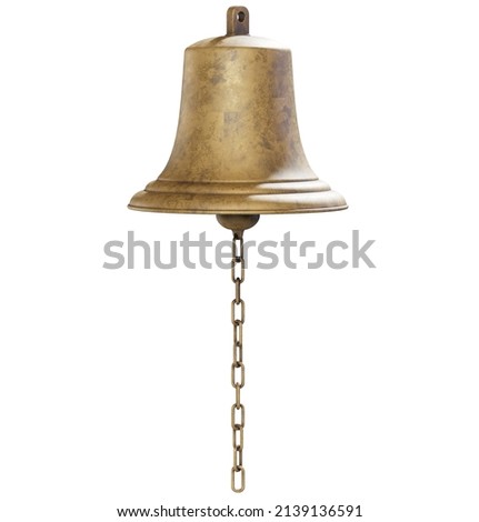 Notification message bell icon alert and alarm on yellow background with smartphone reminder. 3D rendering.