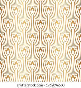 Nouveau gatsby seamless pattern. Art deco. Laser cutting. Geometric gold tile. Vintage golden background for design prints. Abstract background roaring graphic lattice. Diamond texture. Illustration - Powered by Shutterstock