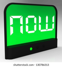 Now Clock Shows Quick Urgency For Action