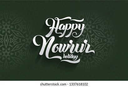 Nowruz Greeting Happy Nowruz Holiday Iranian New Year.