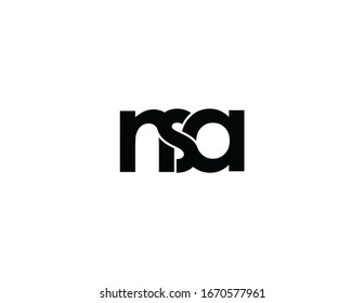 Nsa Original Monogram Logo Design