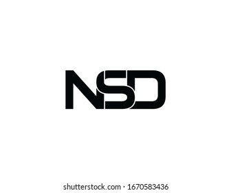 Nsd Original Monogram Logo Design Stock Illustration 1670583436 ...