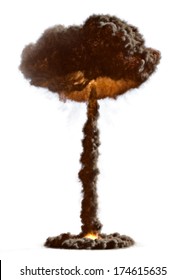 Nuclear Bomb Mushroom Shaped Cloud