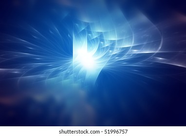 Nuclear Energy, Abstract Background Blue And White Lights