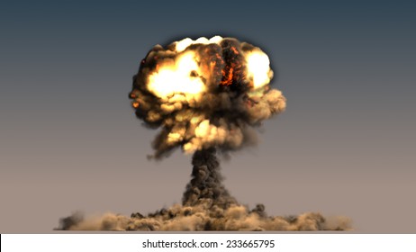 Nuclear Explosion Mushroom Cloud