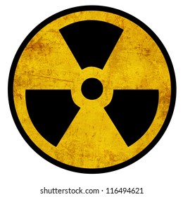 Nuclear sign representing the danger of radiation