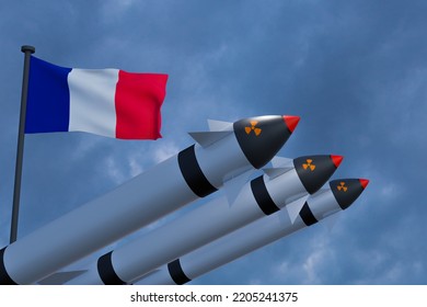 Nuclear Weapon France Nuclear Deterrent Missiles Stock Illustration ...