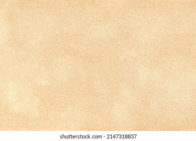 Nude Background Of Suede Fabric, Closeup. Velvet Texture Of Seamless Deep Emerald Leather.