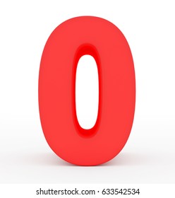 Number Zero Red Color Make By Stock Photo (Edit Now) 1685644771