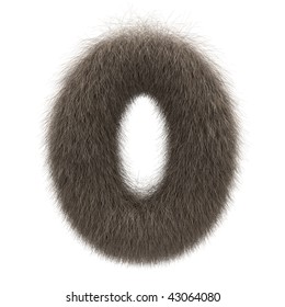 Number 0 From Fur Alphabet