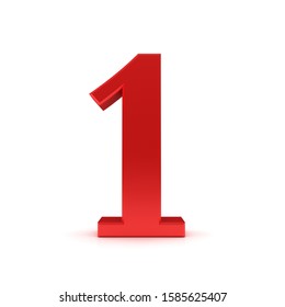 Number 1 One Red Sign 3d Stock Illustration 1585625407 | Shutterstock