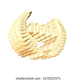 Number 10000 With Laurel Wreath Or Honor Wreath As A 3D-illustration, 3D-rendering