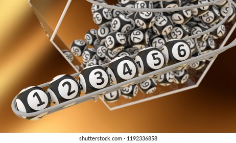 Number 123456 Make Rolling Out Bingo Stock Illustration 1192336858 ...