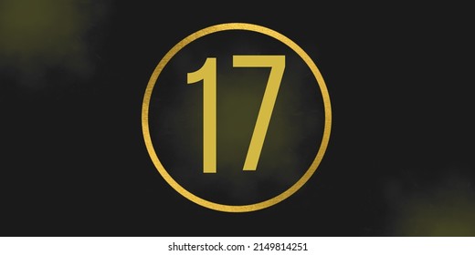 Number 17 Banner Number Seventeen On Stock Illustration 2149814251