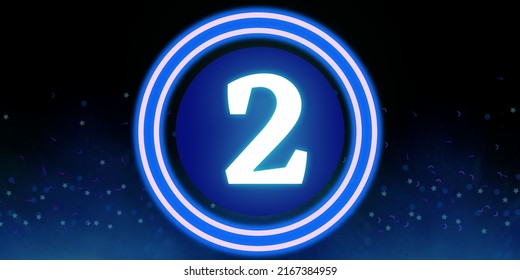 1,048 Neon blue number 2 Images, Stock Photos & Vectors | Shutterstock