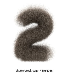 Number 2 From Fur Alphabet