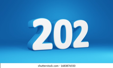 Happy New Year 2020 Text Design Stock Vector (Royalty Free) 1564821061