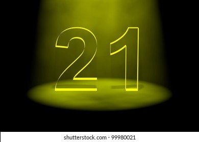 number-21-illuminated-yellow-light-260nw-99980021.jpg