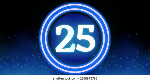 Number 25 Banner Number Twenty Five Stock Illustration 2168993793 ...