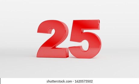 Number 3 Glossy Red Color On Stock Illustration 1620574456 | Shutterstock