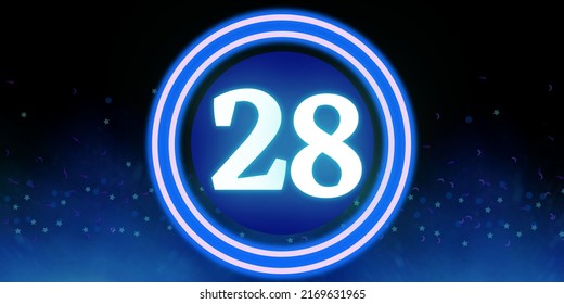 Number 28 Banner Number Twenty Eight Stock Illustration 2169631965 ...