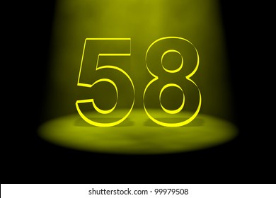 number-58-illuminated-yellow-light-260nw-99979508.jpg