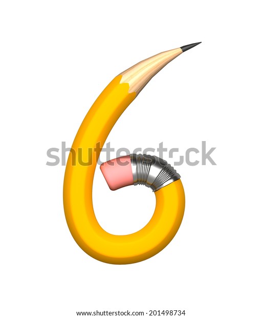 number 6 pencil