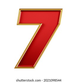 Number 7 Textured 3d Alphabet Stock Illustration 2021098544 | Shutterstock