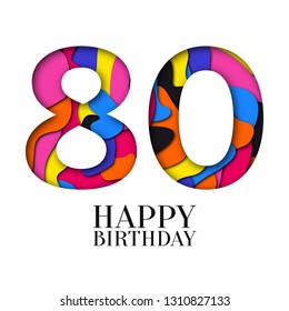 80 Th Anniversary Numbers 80s Years Stock Vector (Royalty Free ...