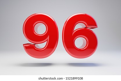 Number 96 Isolated On White Background Stock Illustration 1521899108