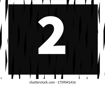 number on black background with beautiful frame in white font - Shutterstock ID 1759041416