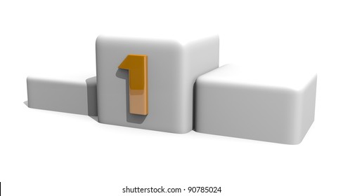 Number one, 3D image