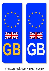 Number Plate Identifier  For GB On An EU Plate