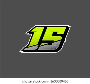 Number Racing Logo Design Modern Stock Illustration 1633089463 ...