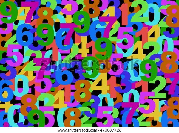 Number Texture Background Stock Illustration 470087726 | Shutterstock