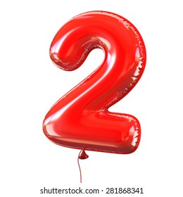 Number Two - 2 Balloon Font