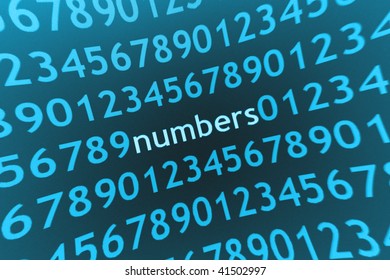 numbers abstract