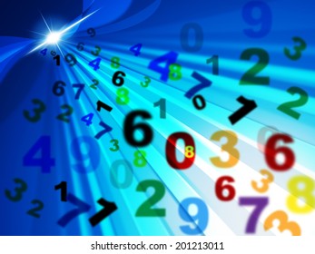 Numbers Background Representing Learn Training And Studying