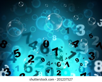 Numbers Digital Meaning High Tec And Electronic