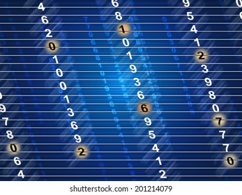 Numbers Digital Meaning High Tech And Count