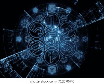 Numeric Connection Series Visually Pleasing Composition Stock ...