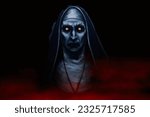 
The nun horror movie illustrated in art