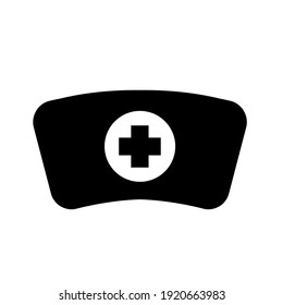 Nurse Hat Icon On White Background