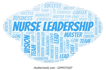 Nurse Leadership Word Cloud.