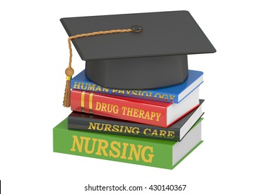 Nursing Education Concept, 3D Rendering Isolated On White Background