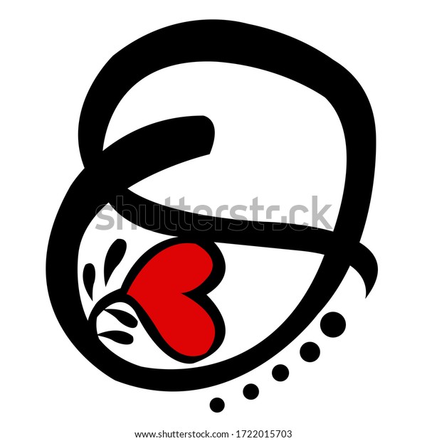 O Name First Letter Tattoo Illustration Stock Illustration 1722015703 Shutterstock