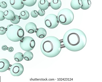 O2 Oxygen Molecule 3d Models