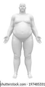 Obese Male Figure - Front view